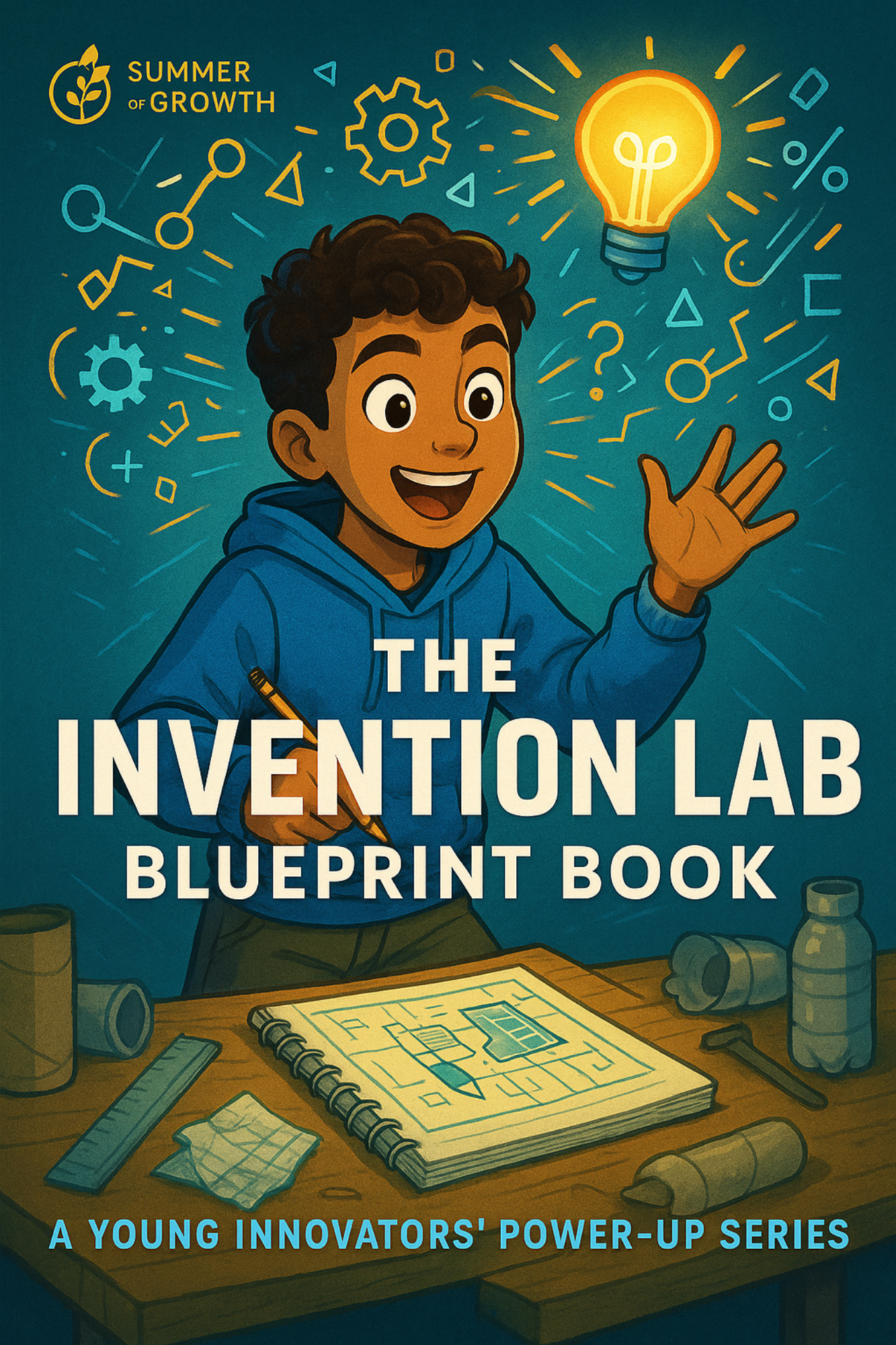 Invention Lab Blueprint Book front cover